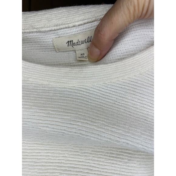 Madewell White Cotton Blend Sweater X-small - Picture 6 of 7